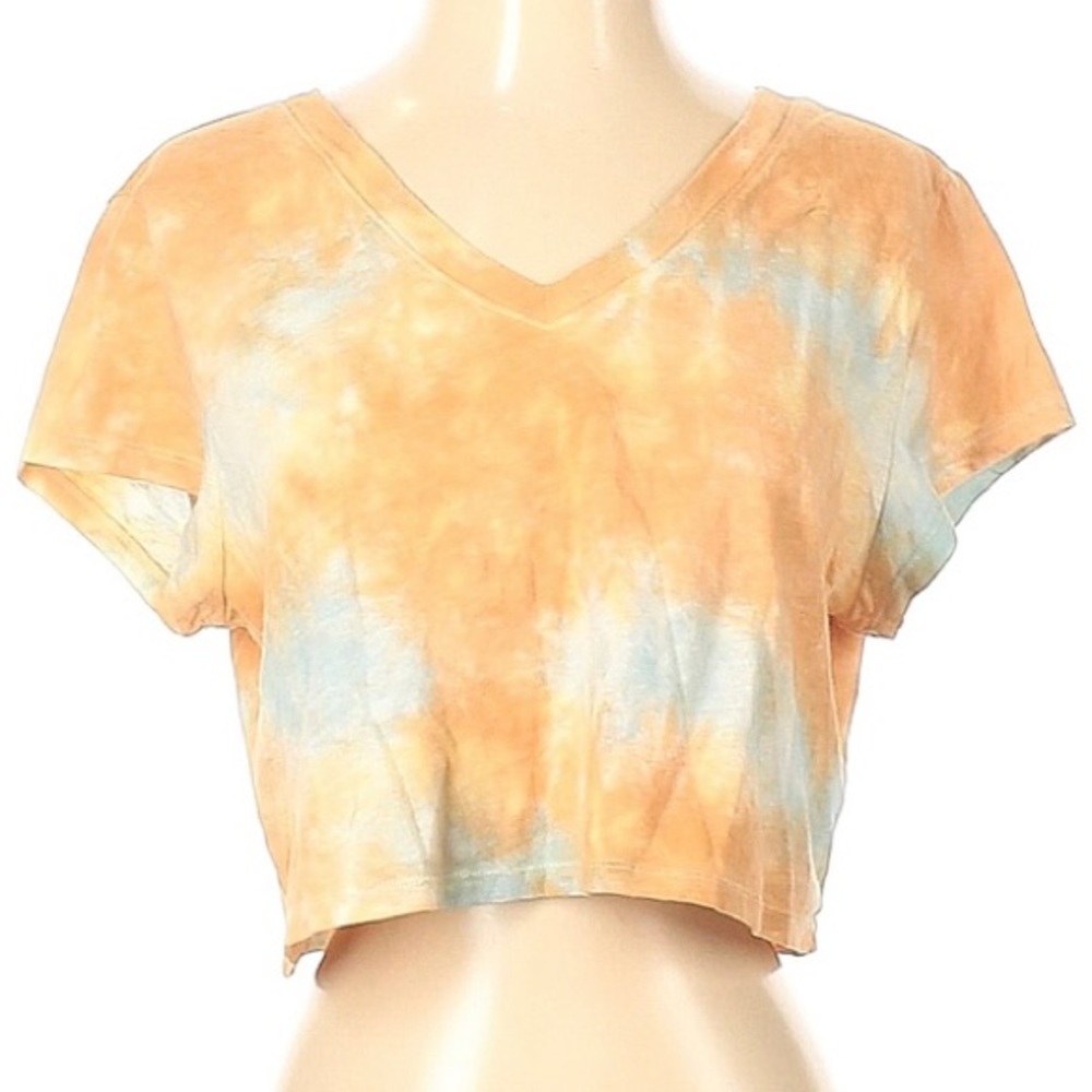 Womens Crop Top T-Shirt (Tie Dye)